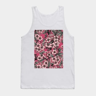 Cherry blossom on pink Tank Top